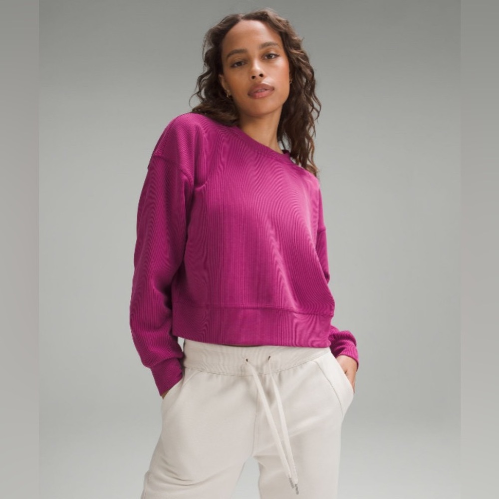 Lululemon Softstreme Perfectly Oversized Cropped Crew